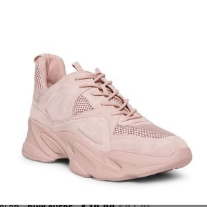 Steve Madden Movement Pink Suade Sneaker